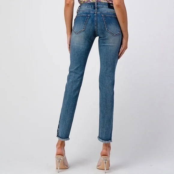 NWT Grace Jeans Classic 2 Tones Washu Mid Rise Skinny Jean - Picture 3 of 13